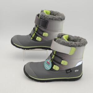 NEW See Kai Run Gray Atlas Waterproof Winter Snow Boots Shoes Boys Youth 3